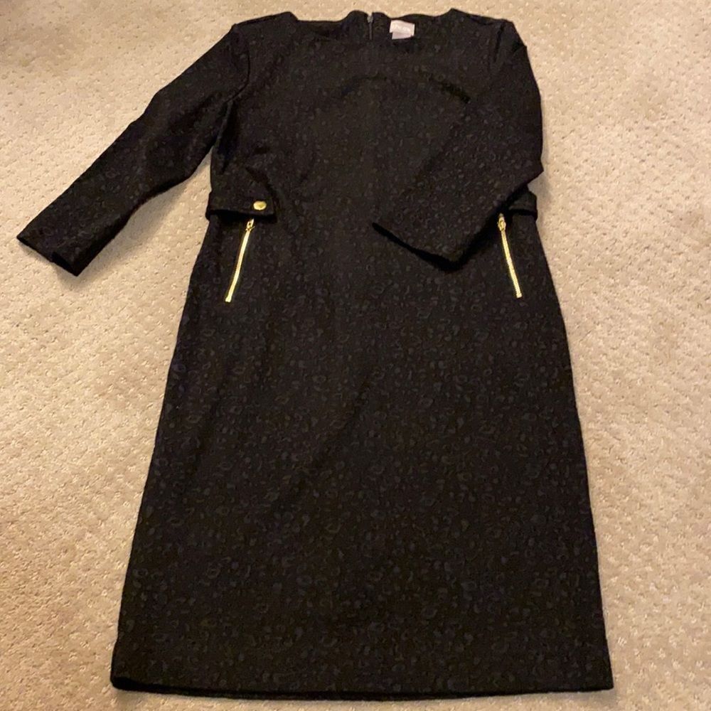 Chico’s dress. Size 00. Black leopard print. Excellent condition.